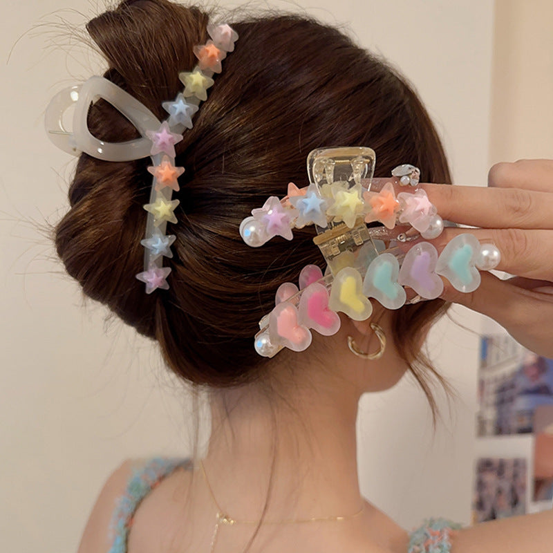 Love & Star Hair Clip